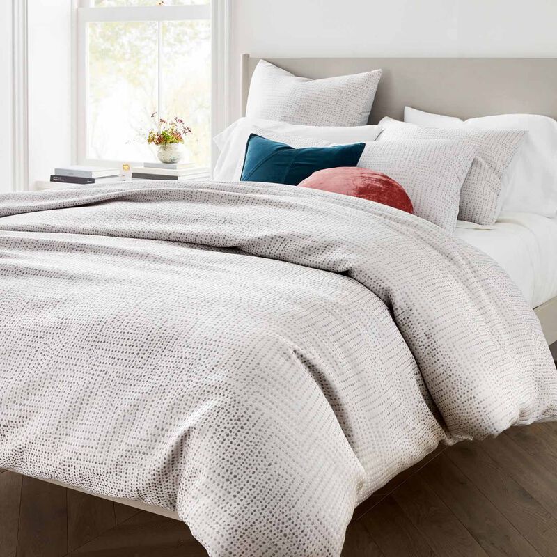 West Elm Tencel Metallic Dots Jacquard Pillow Case image number 2